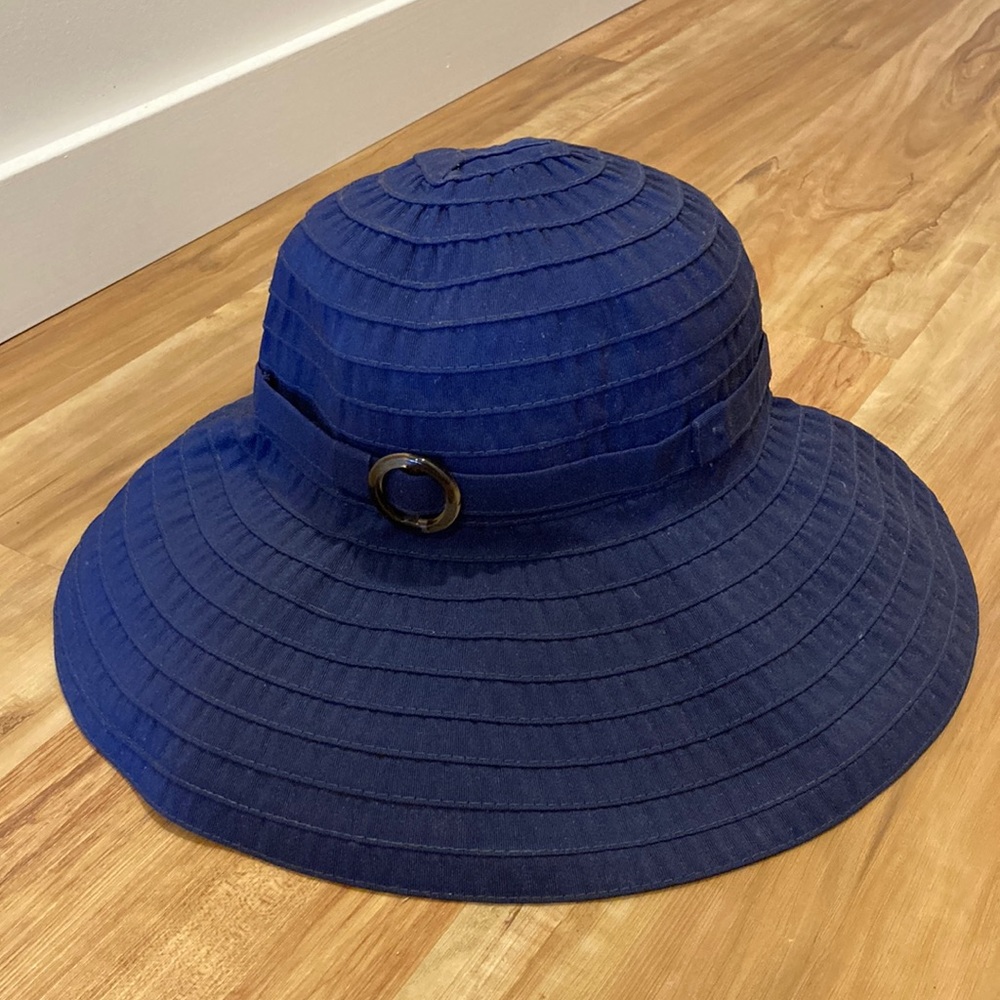 Blue beach hat